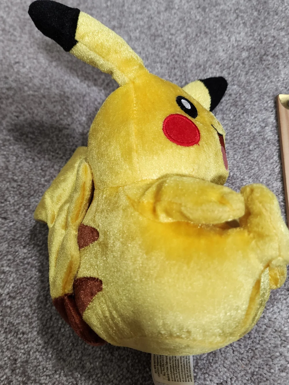 Pikachu Yellow Plush Toy - Cute Winking Pokemon Plush